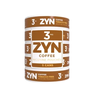 ZYN Coffee 3mg 5 cans of nicotine pouches