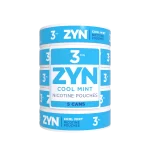 ZYN Cool Mint 3mg nicotine pouches in a single roll pack