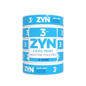 ZYN Cool Mint 3mg nicotine pouches in a single roll pack