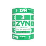 ZYN Spearmint 3mg nicotine pouches – 1 roll