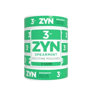 ZYN Spearmint 3mg nicotine pouches – 1 roll