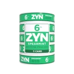 ZYN Spearmint 6mg nicotine pouches – 1 roll