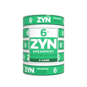 ZYN Spearmint 6mg nicotine pouches – 1 roll
